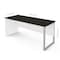 Bestar Pro-Concept Plus 72W Table Desk with Rectangular Metal Leg, White & Deep Grey 110402-1117 - alternate 2
